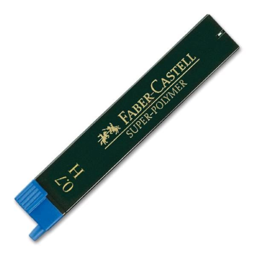 FABER CASTELL SUPERPOLYMER ASTUCCIO 12 MINE H 0.7 mm